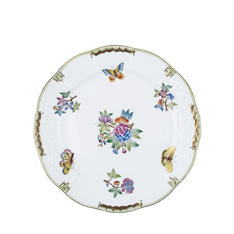 HEREND Dinner Service Plate 25.5cm Queen Victoria Colorful