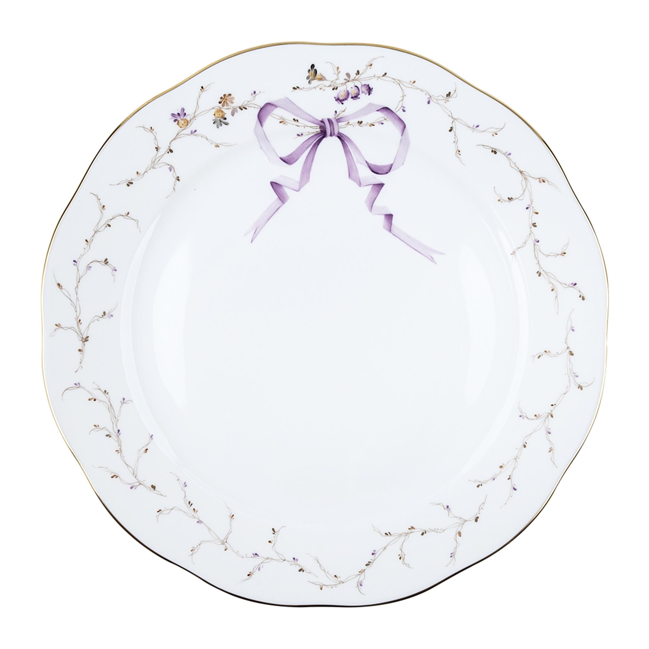 HEREND Dinner Service Plate 26cm EDEN Butterfly Lilac