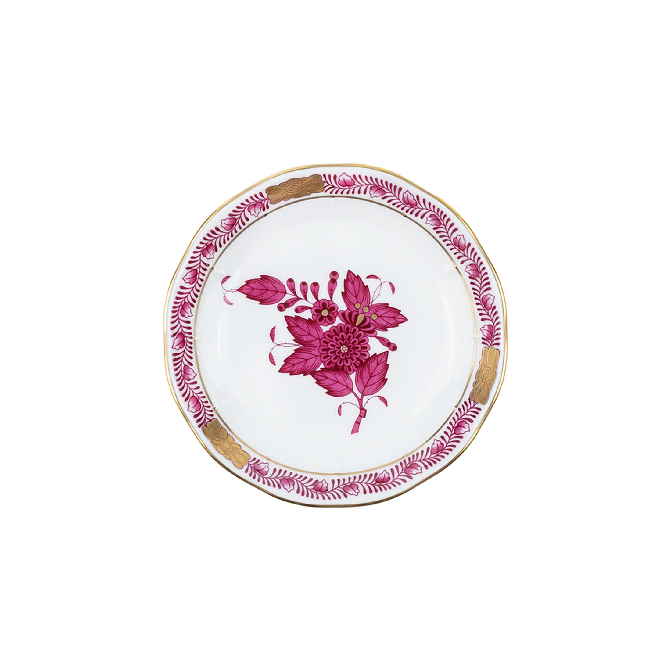 HEREND Yuvarlak Küçük Lokumluk 9,5cm Apponyi Pembe