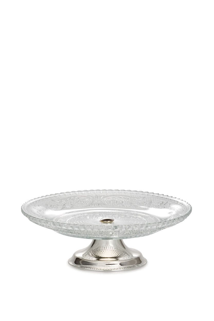 HERMANN BAUER 15cm Gümüş Ayaklı Cam Kase