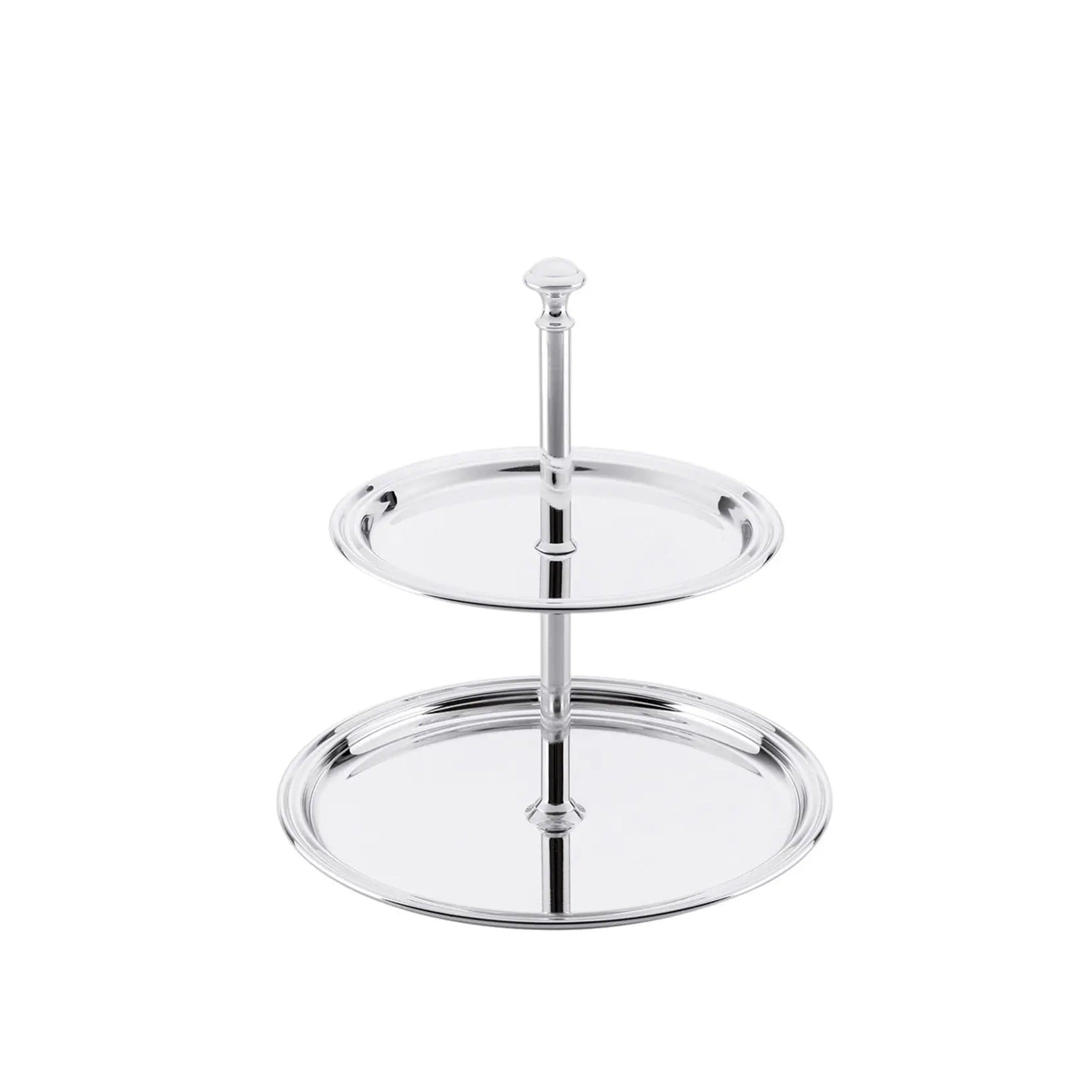 HERMANN BAUER 16cm İki Katlı Gümüş Servislik