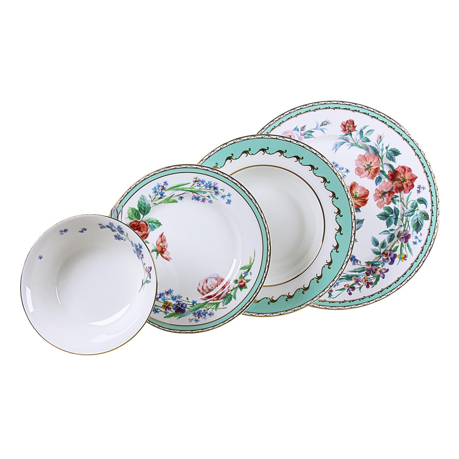 IMPERIAL PORCELAIN 24 Parça Yemek Servis Takımı Smile of Flora