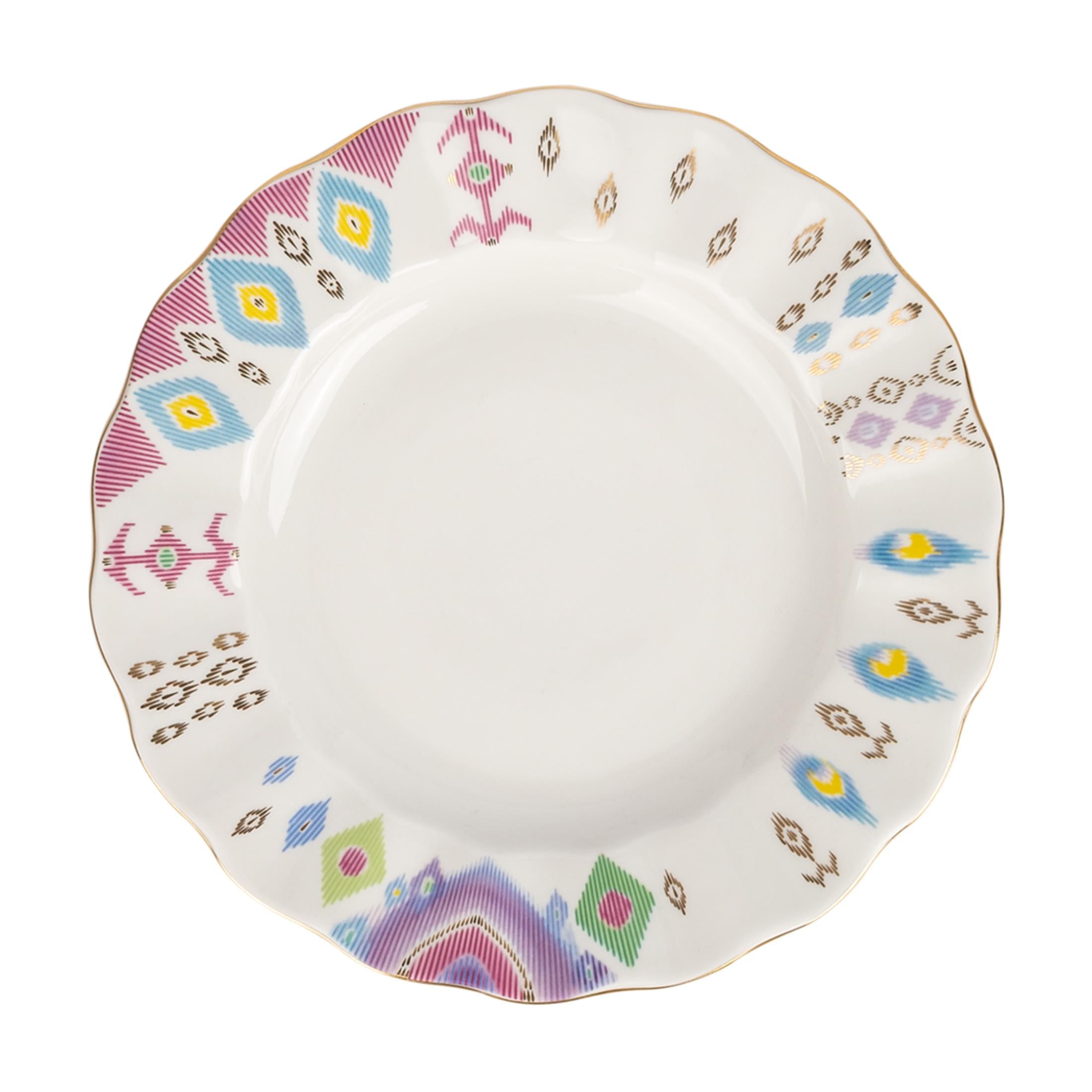 IMPERIAL PORCELAIN Ara Servis Tabağı 24 cm Peacock Feather