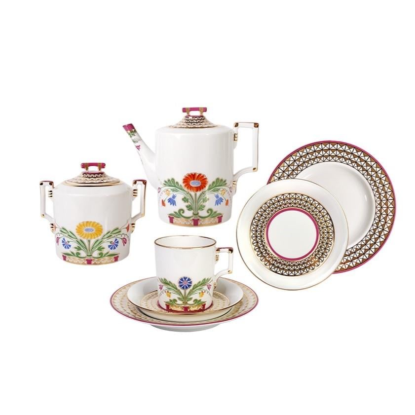 IMPERIAL PORCELAIN Çay Seti 6 kişilik 20 Parça HERALDIC MOSCOW