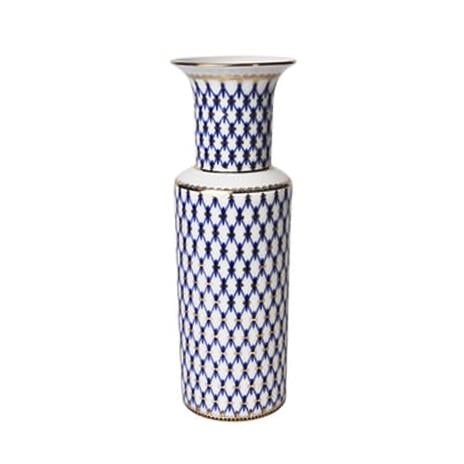 IMPERIAL PORCELAIN Çiçek Vazo 27 cm Cobalt net Mavi