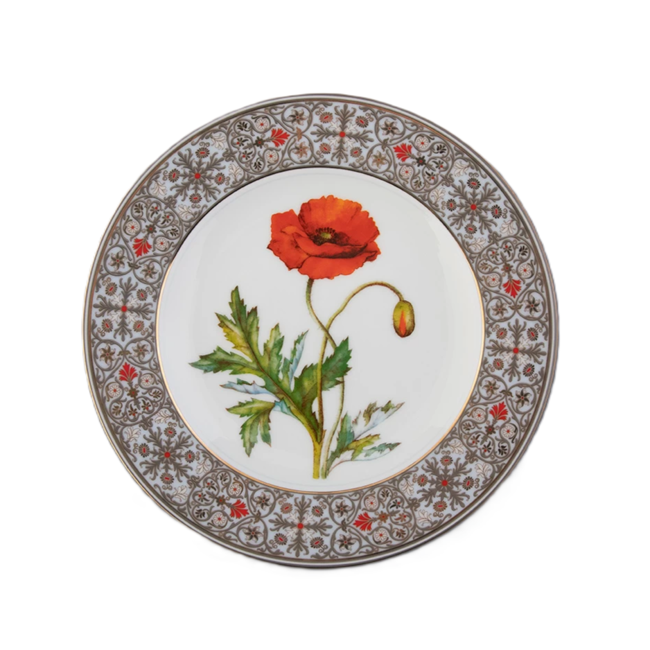 IMPERIAL PORCELAIN Hediye Seti Dekoratif Tabak 27cm Gelincik