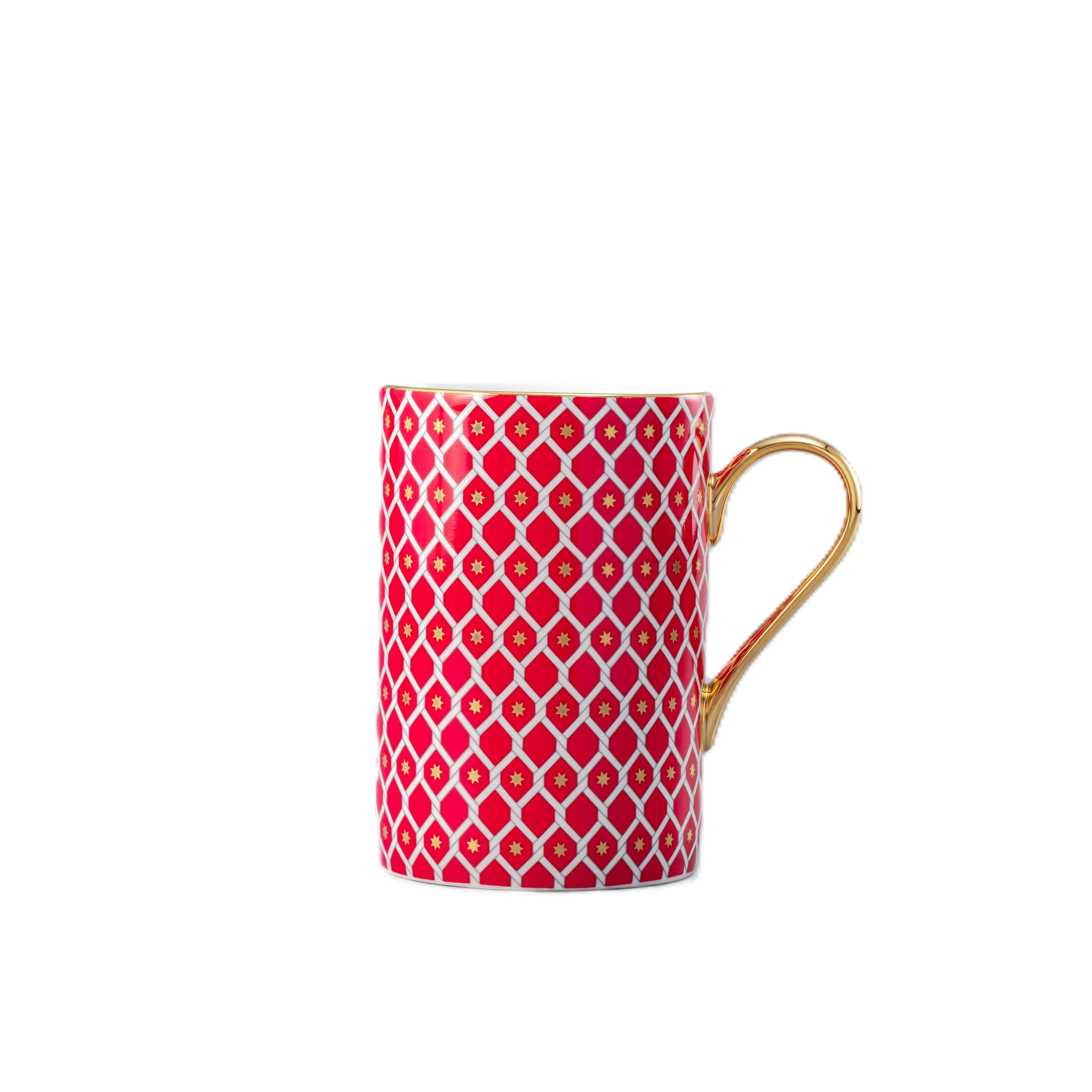 IMPERIAL PORCELAIN Kupa Takımı Yoğun Kırmızı 400ml Ldyll