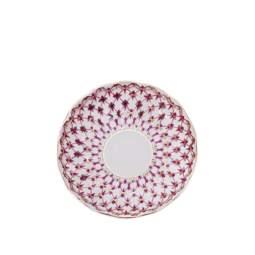 IMPERIAL PORCELAIN Lokumluk 10 cm Net-blues Pembe