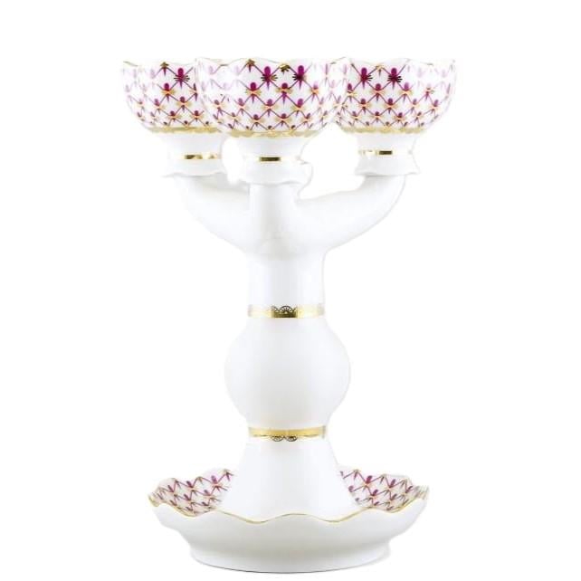IMPERIAL PORCELAIN Şamdan Üçlü Net Blues