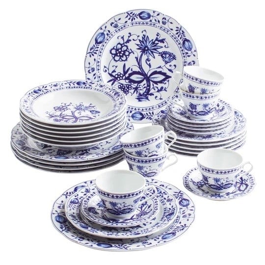 KAHLA Soğan Desenli 30 Parça Yemek Takımı 26cm Yemek Tabaklı