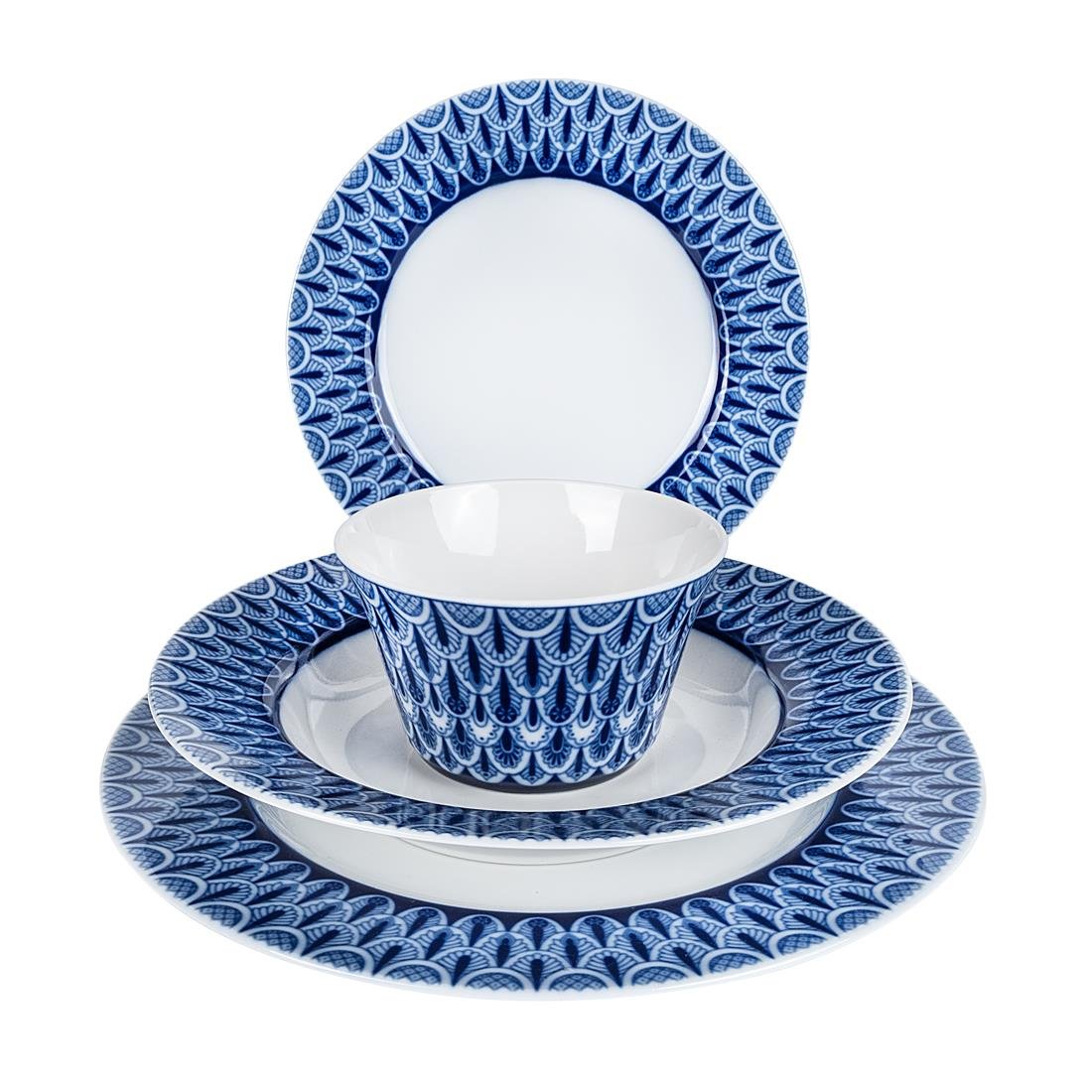 MPERIAL PORCELAIN Yemek Servis Takımı 27 cm Azhur