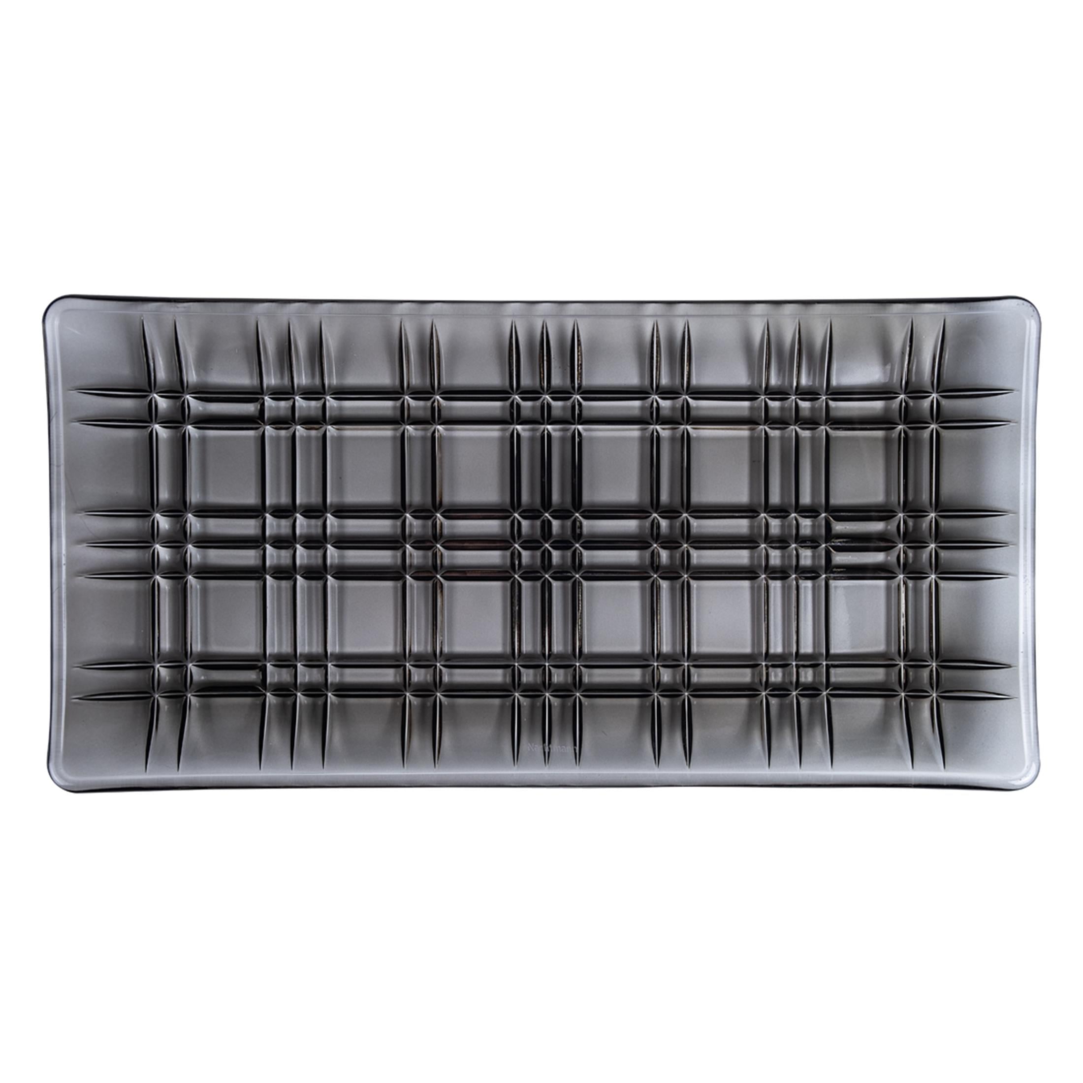 NACHTMANN Service Plate Rectangle 28cm Single Square Smoked