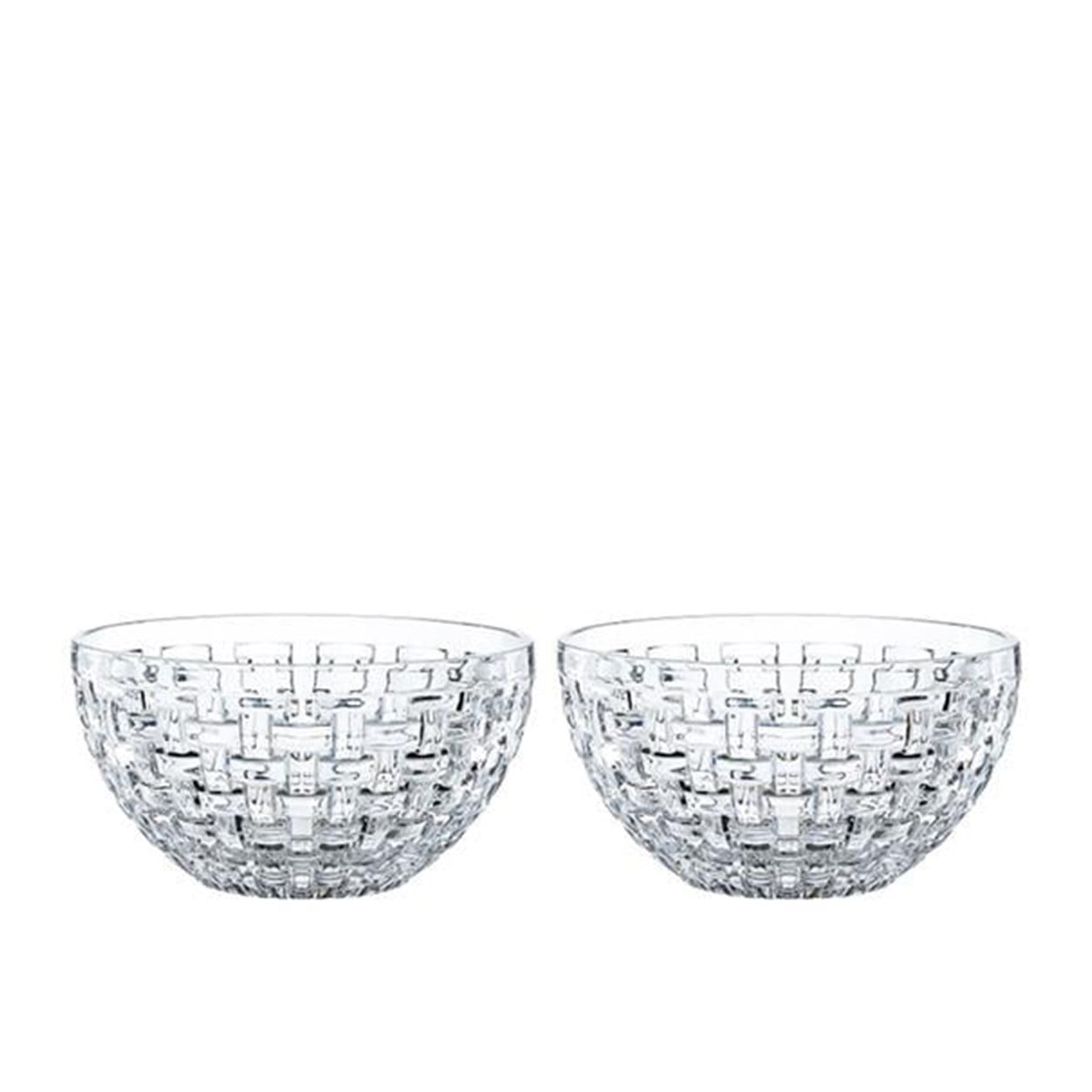 NACTMANN Round Bowl 15 cm Set of 2 Bossa Nova Transparent
