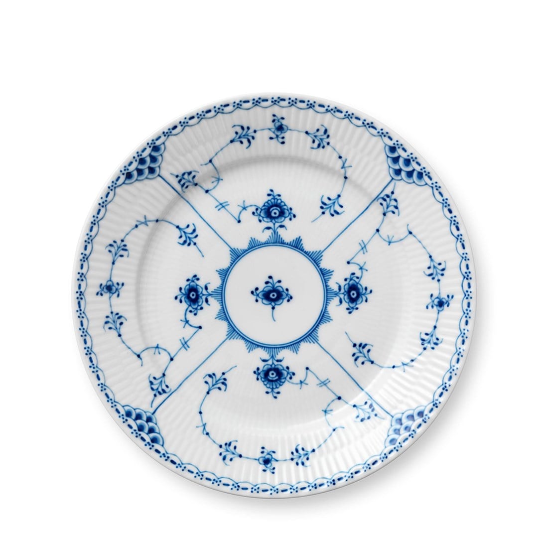 ROYAL COPENHAGEN Ara Servis Tabağı 22cm Blue Fluted Half Lace