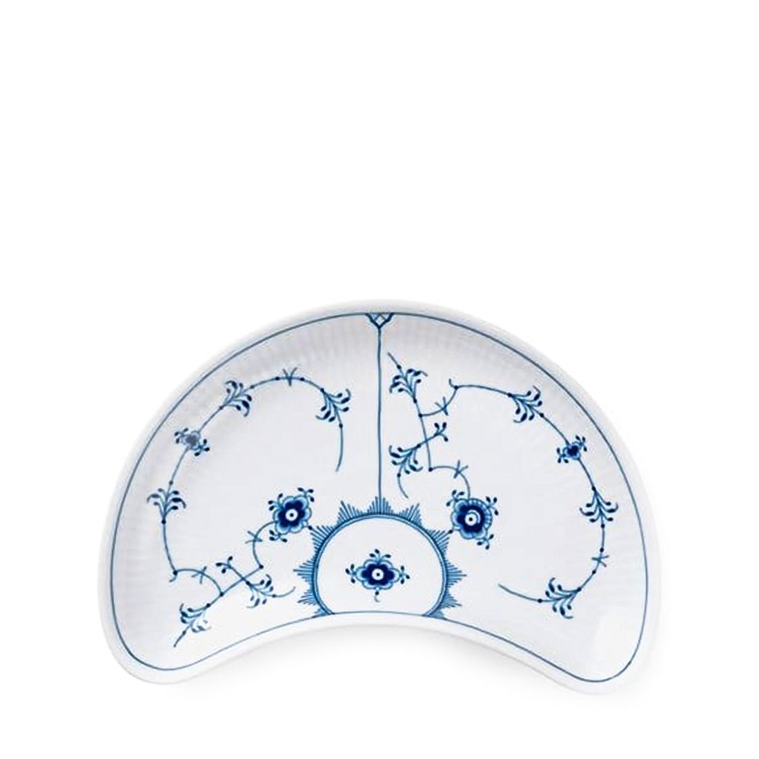 ROYAL COPENHAGEN AY Servis Tabağı 21.5cm Blue Flueted Plain