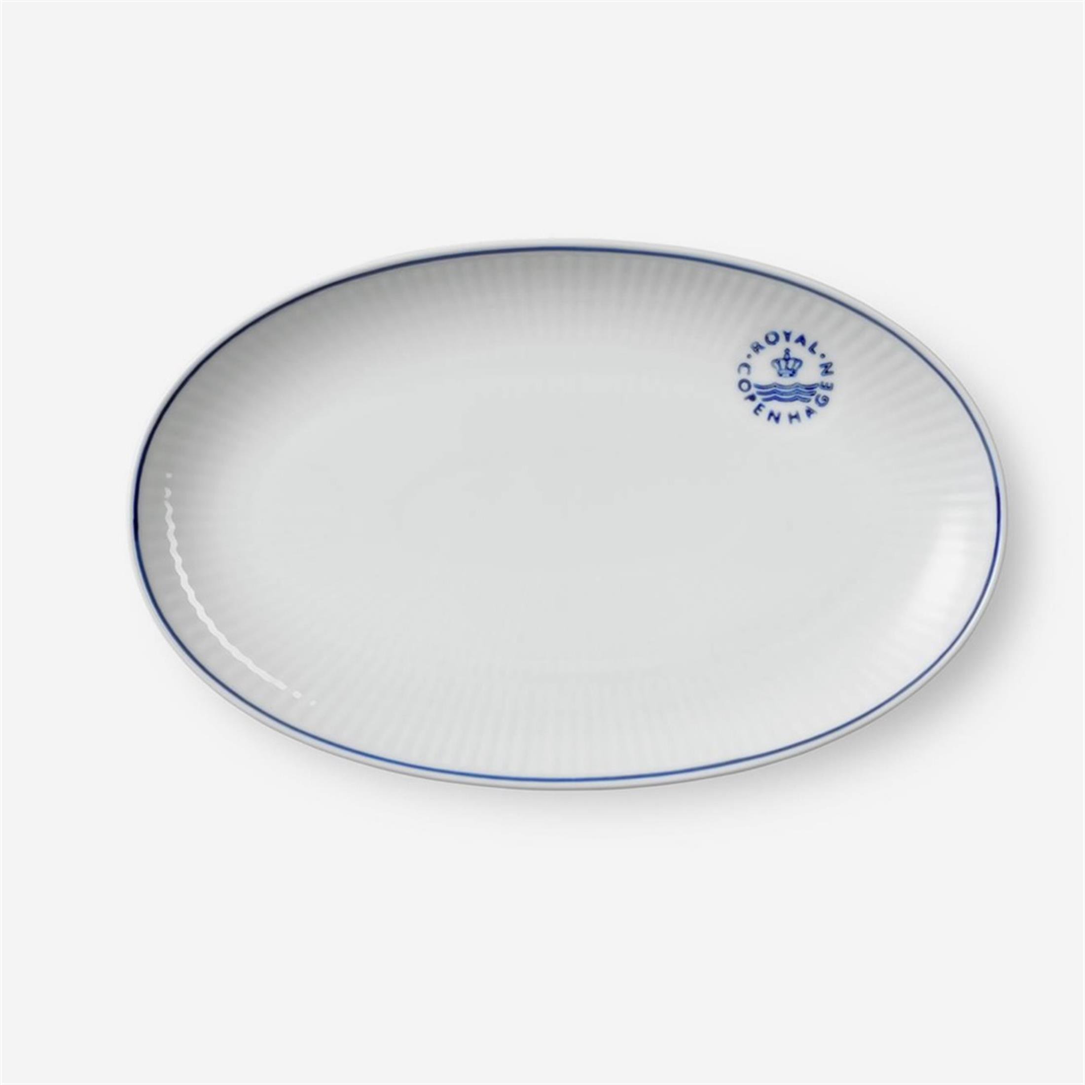 ROYAL COPENHAGEN Oval Servis Tabağı 23 cm Blueline