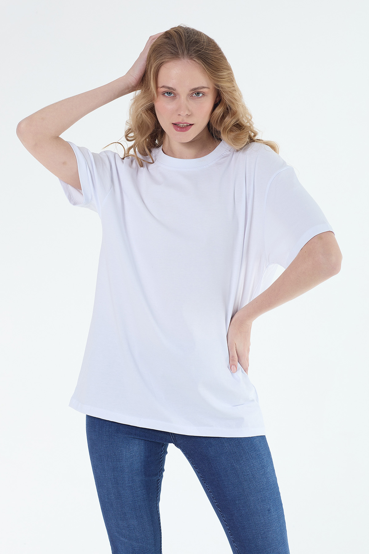 Denigma Al Kadın Regular Fit Beyaz T-shirt