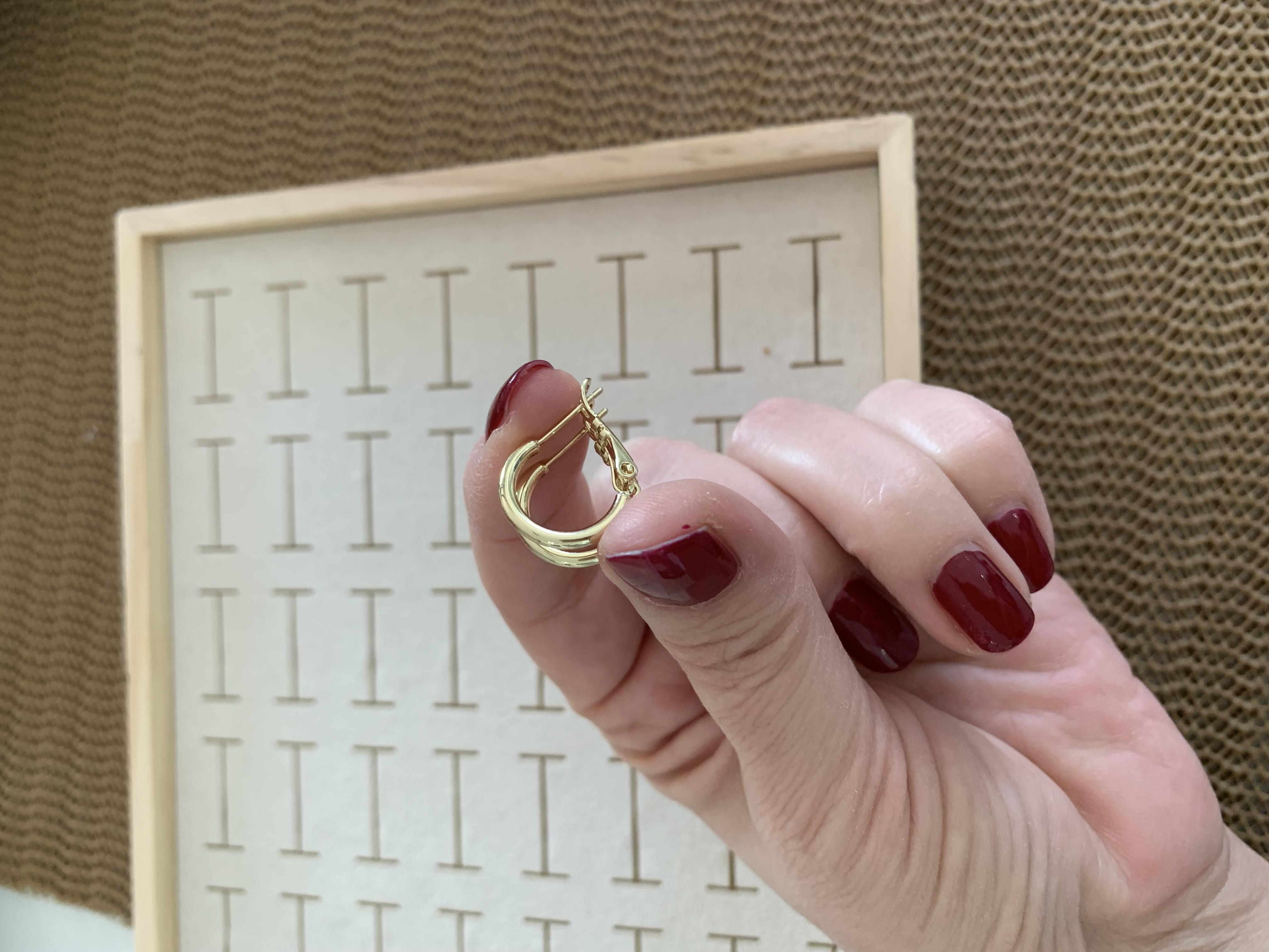 Vip Gold 1 Cm İnce Boru Halka Küpe