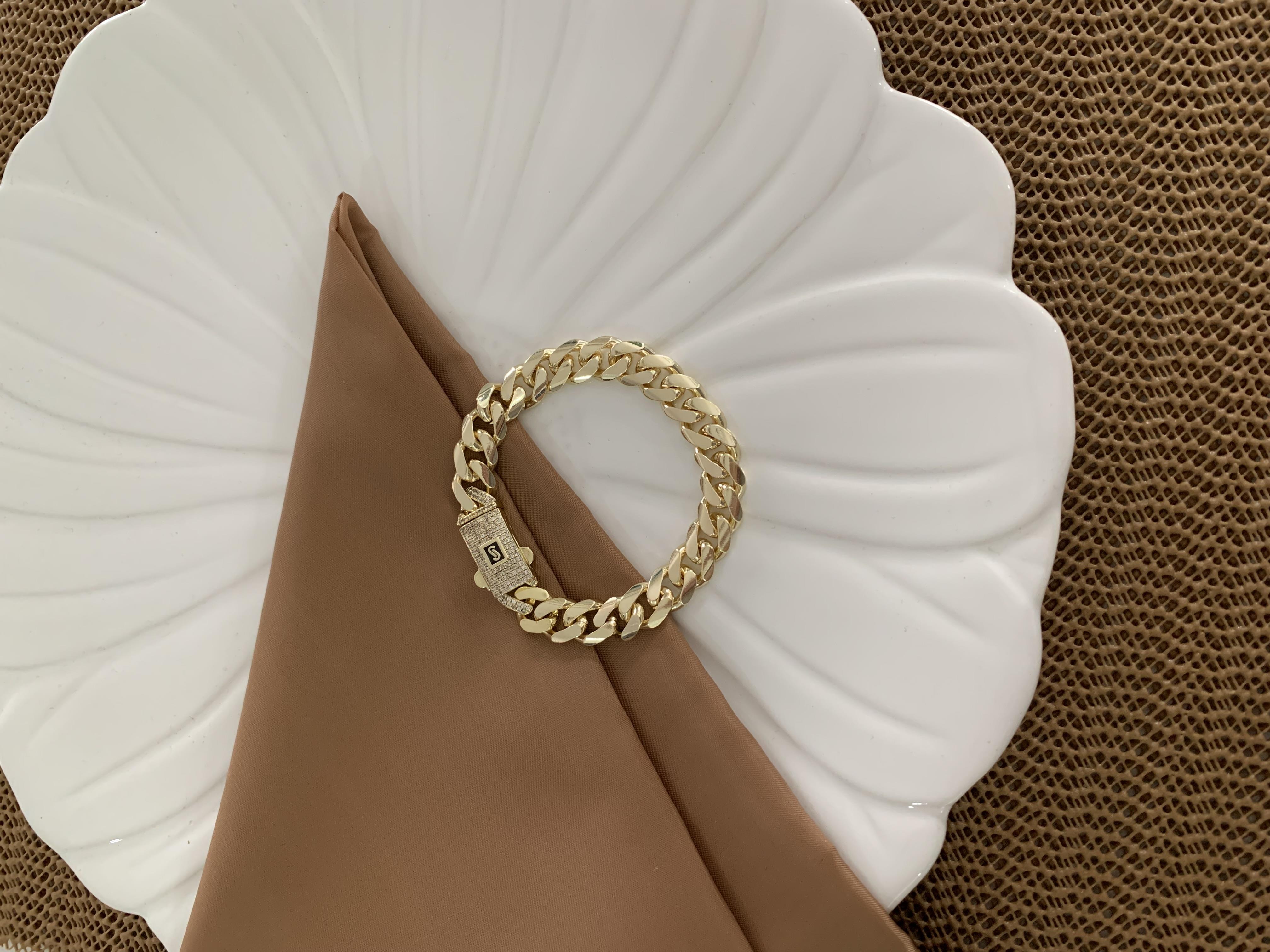 Vip Gold 18 Cm Kalın Kesme Gurmet Bileklik