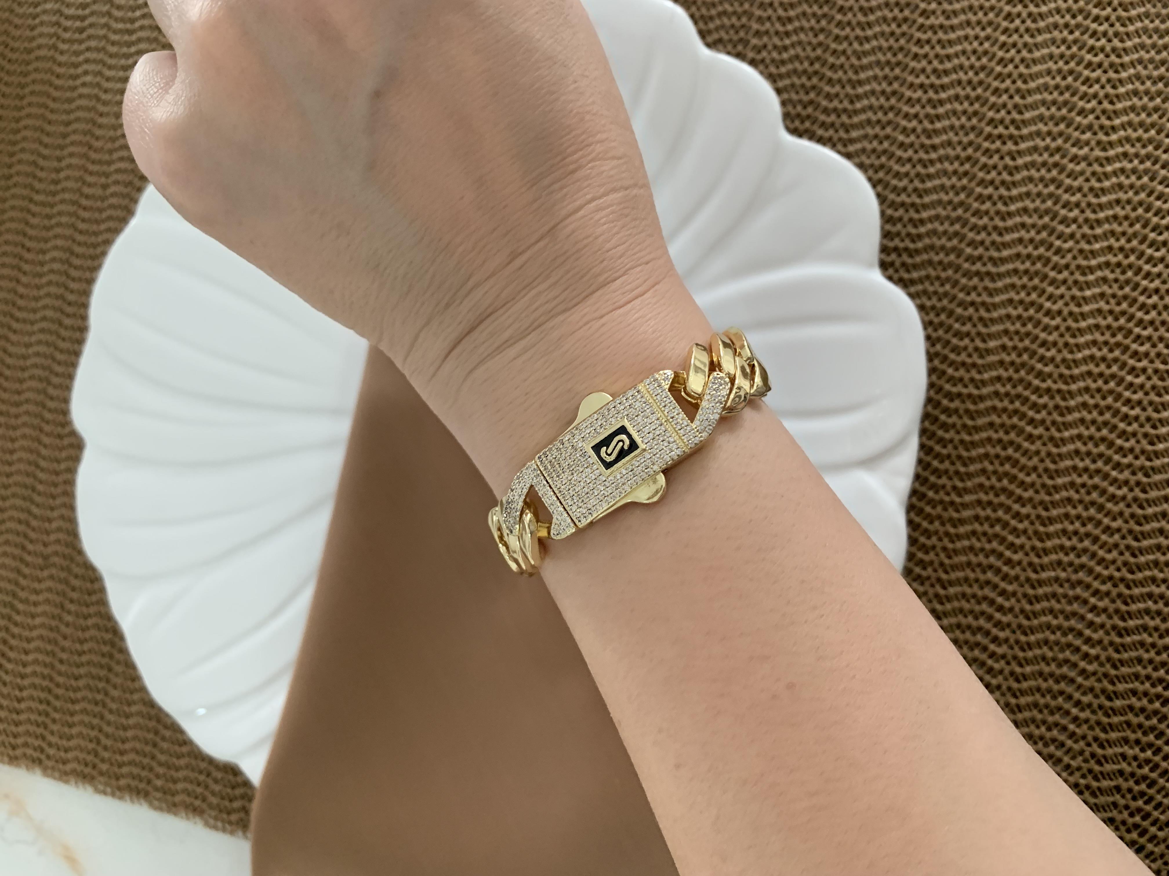 Vip Gold 19 Cm Kalın Kesme Gurmet Bileklik