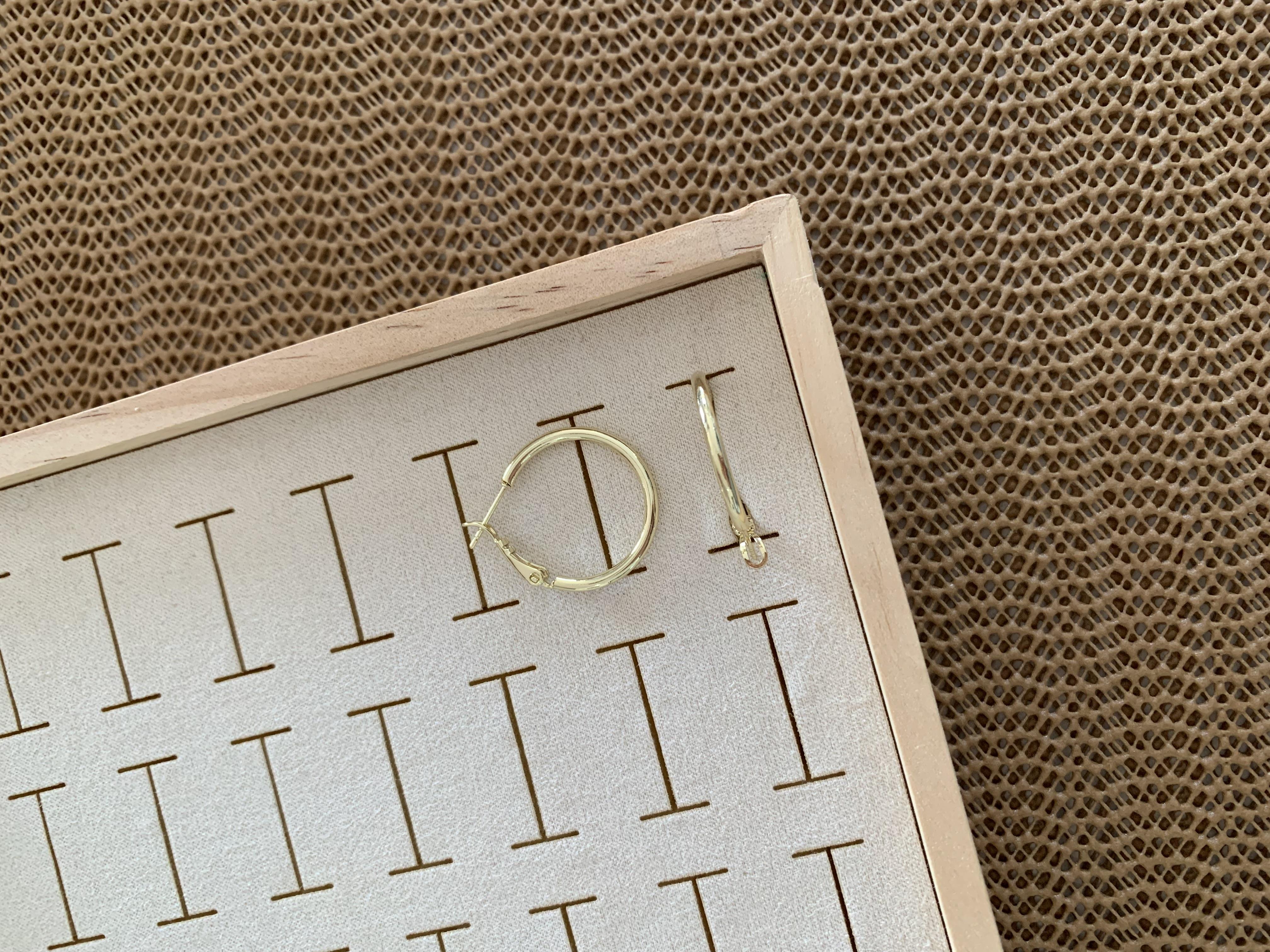 Vip Gold 2,5 Cm İnce Boru Halka Küpe