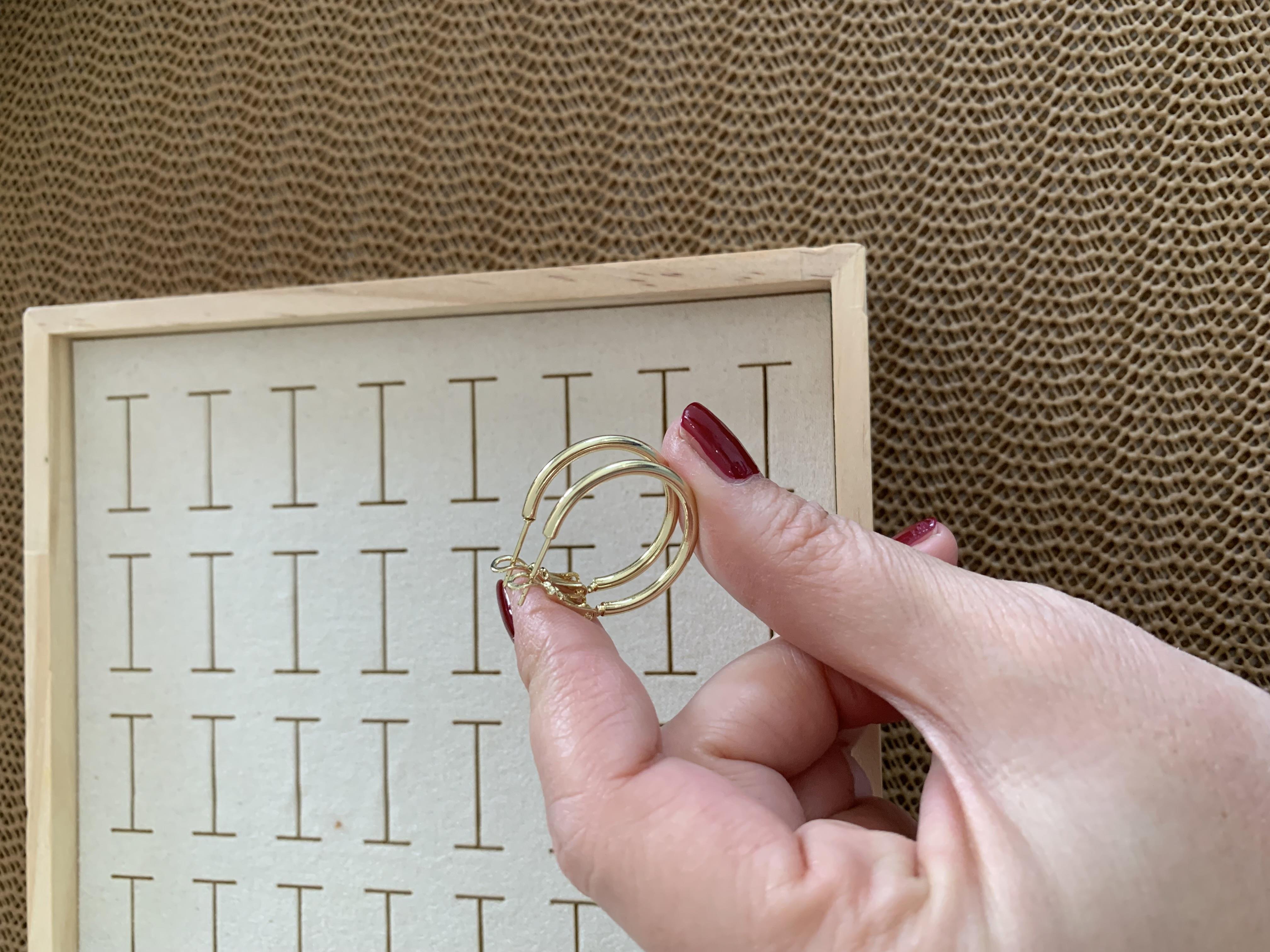 Vip Gold 2,5 Cm İnce Boru Halka Küpe