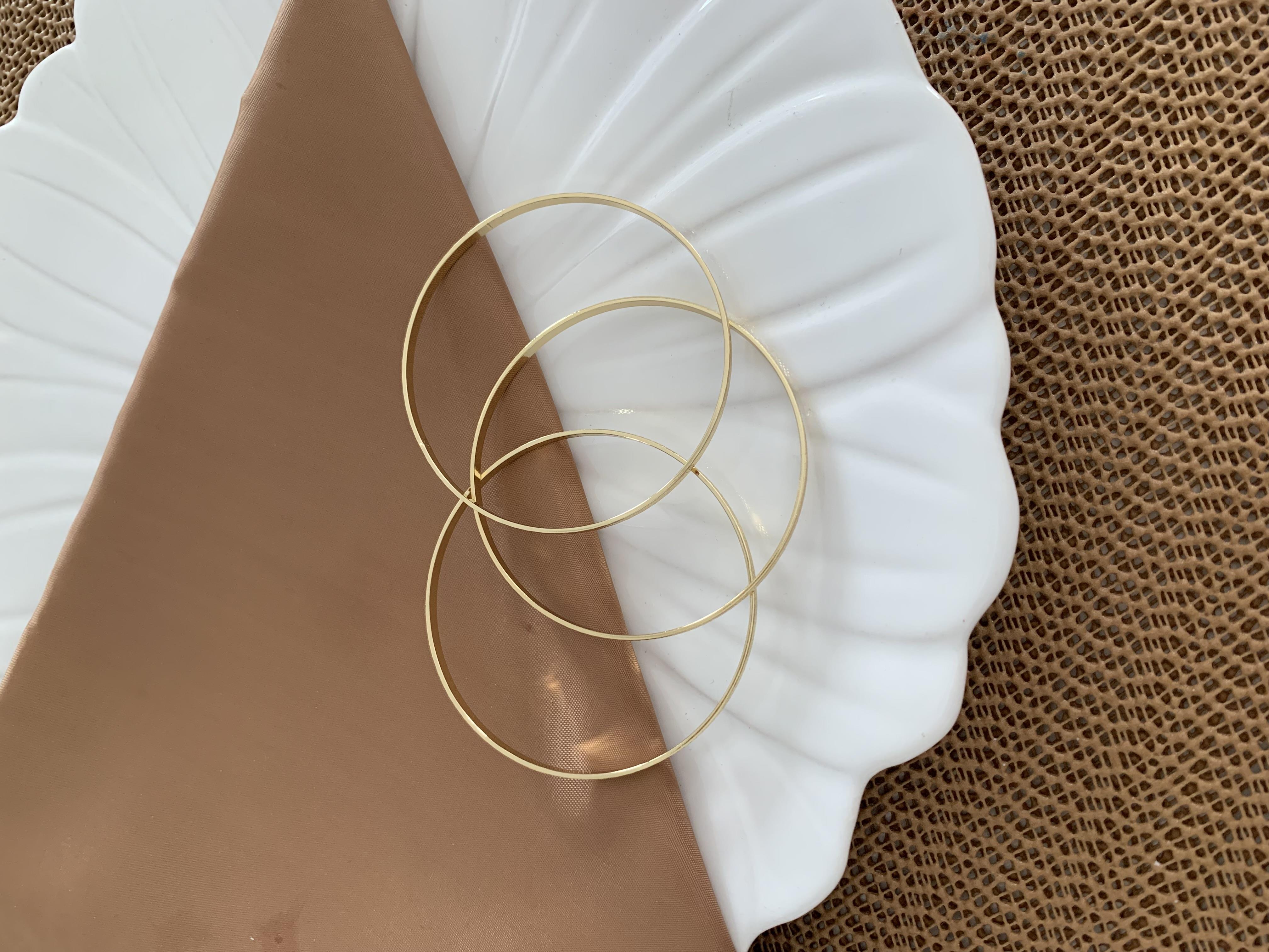 Vip Gold 3 Lü Çizgi Pırıltılı Bilezik