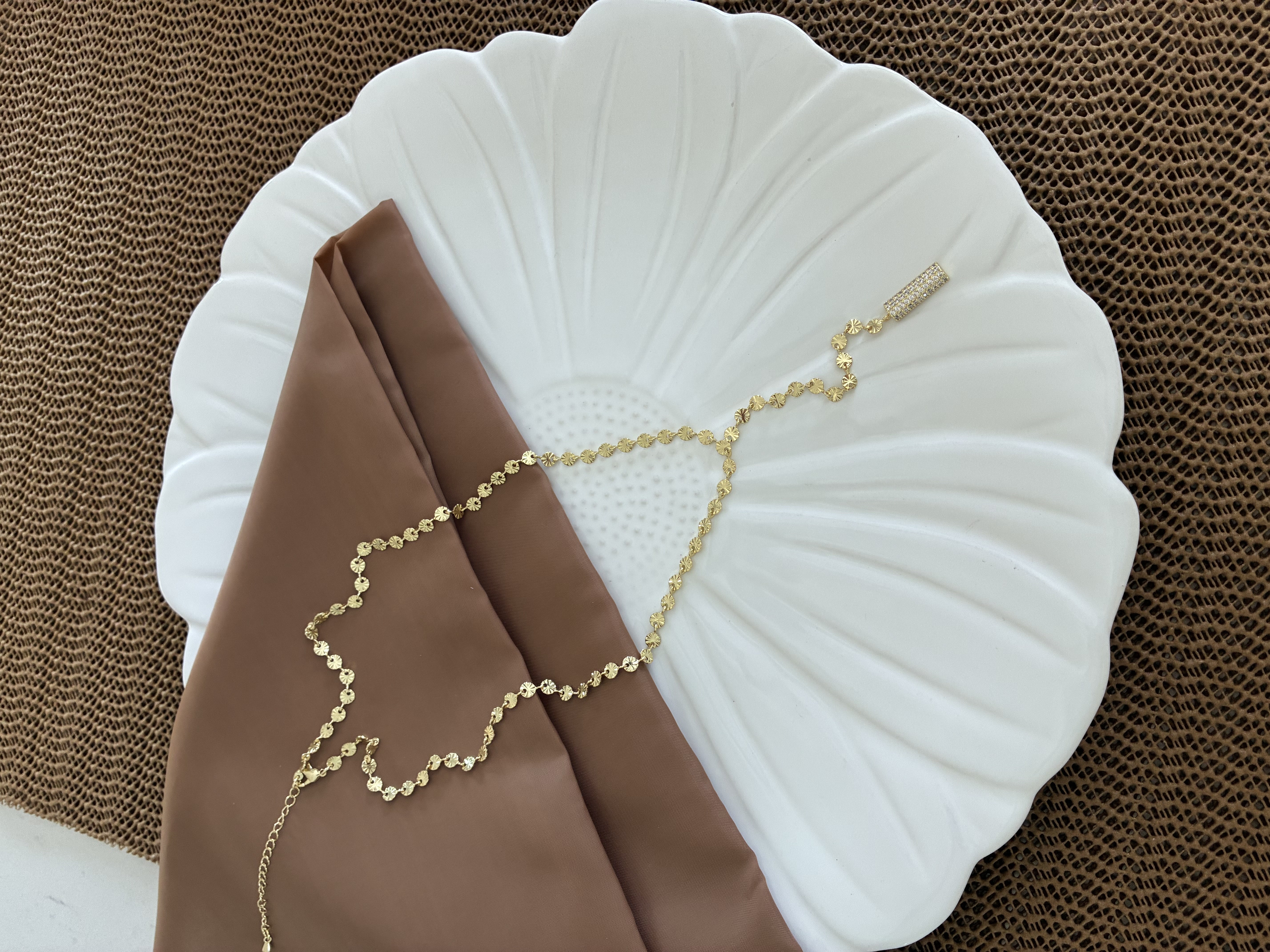 Vip Gold 42 Cm Topçuk Zincir Zirkon Taşlı Çubuk Y Kolye