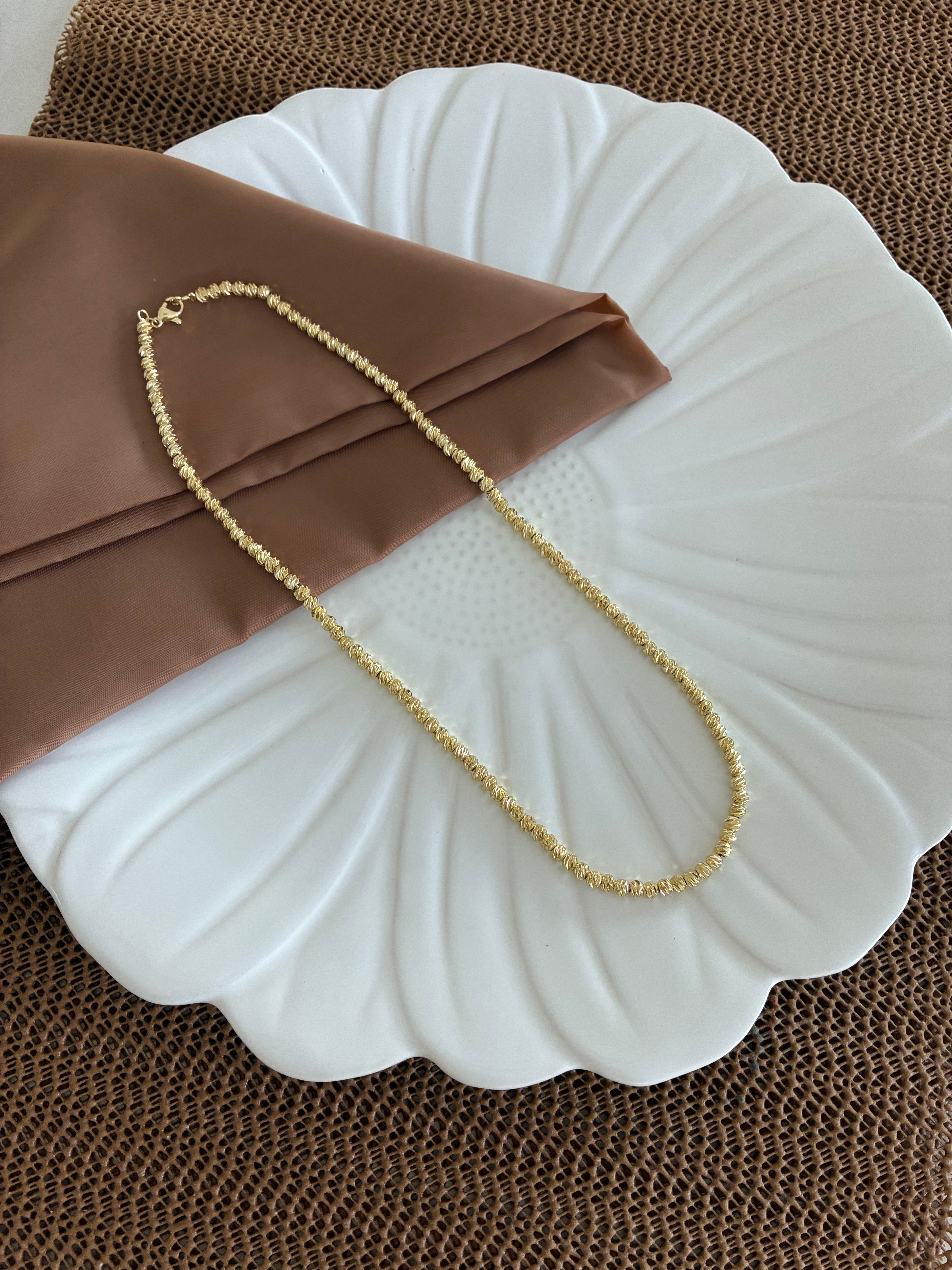 Vip Gold 45 Cm Pırıltılı Dorika Kolye 
