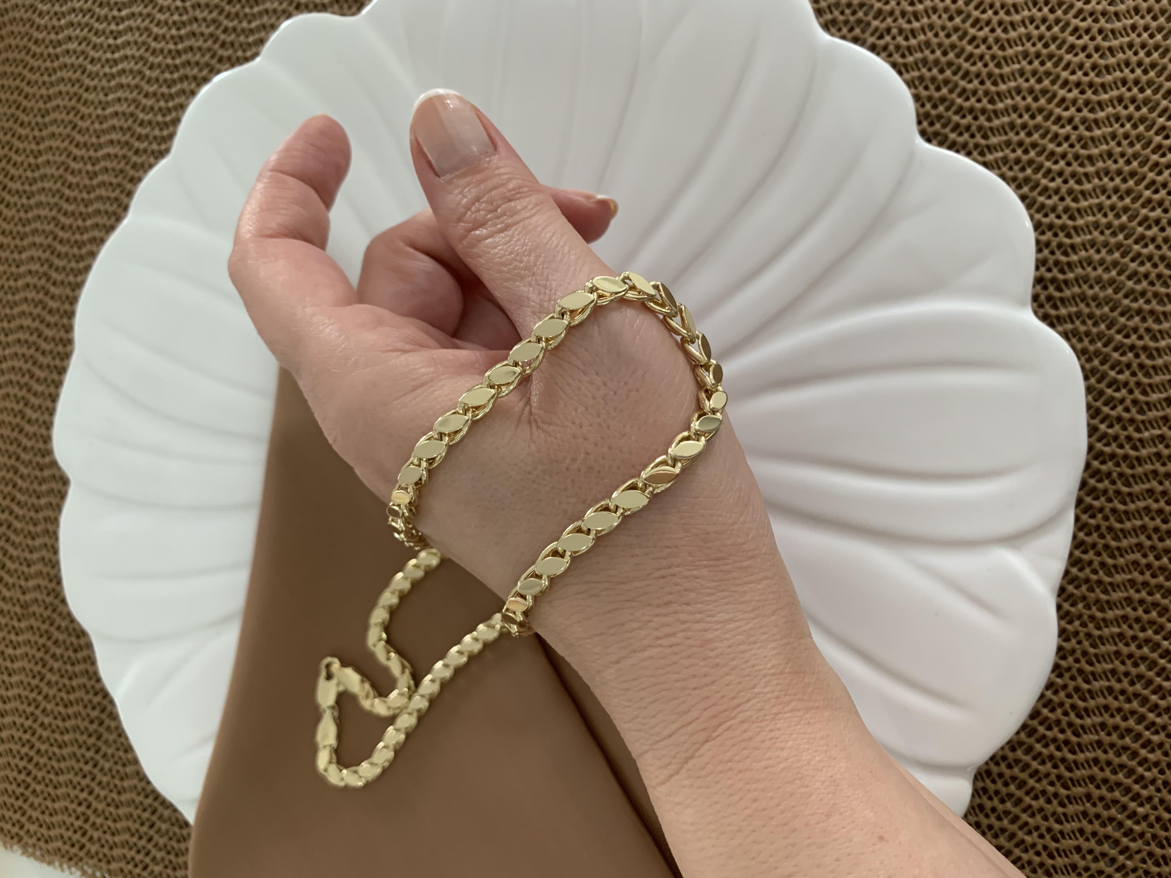 Vip Gold 50 Cm Arpa Zincirli Kolye