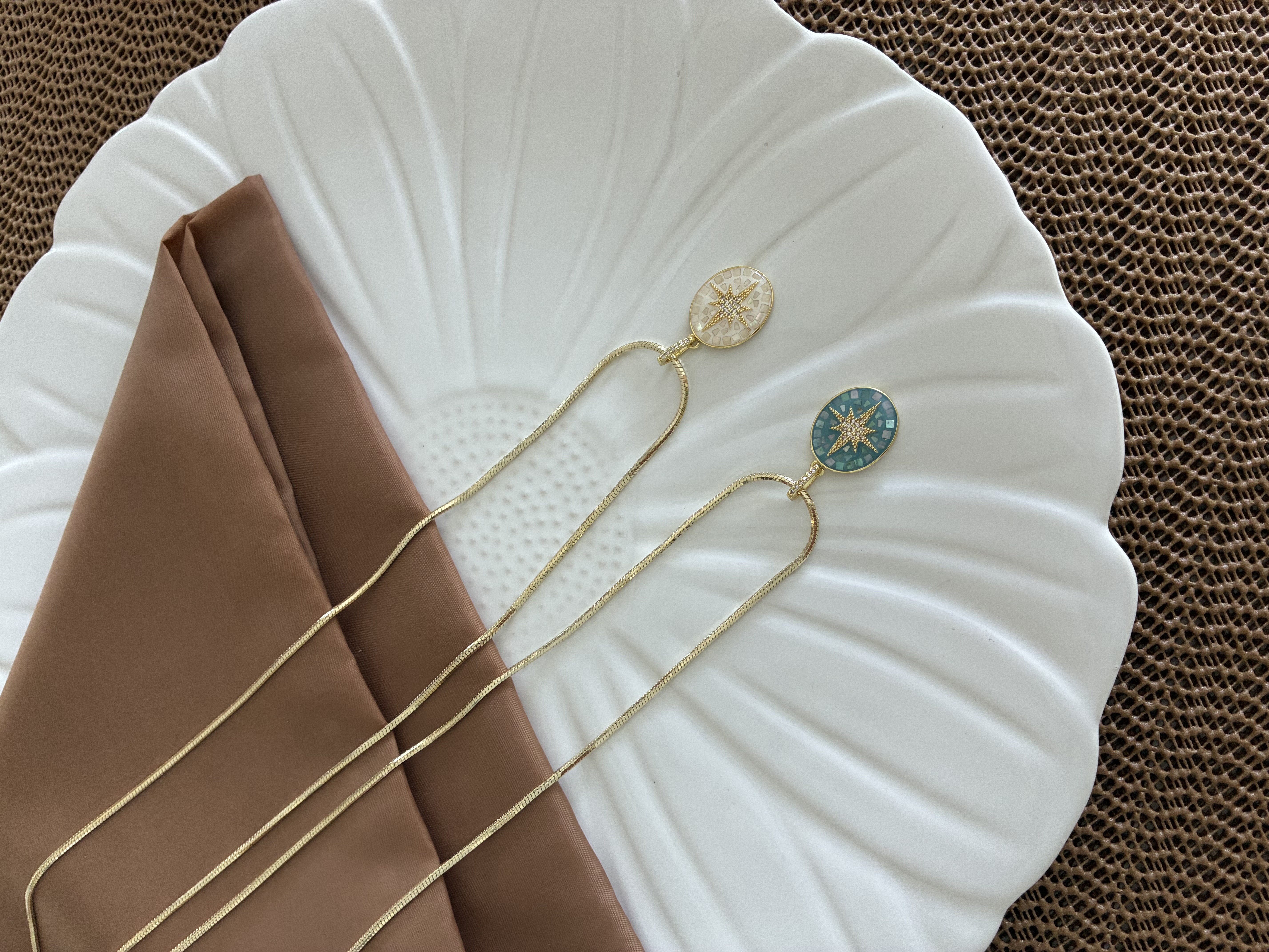 Vip Gold 50 Cm İtalyan Zincir Zirkon taşlı Kutup Yıldız Kolye