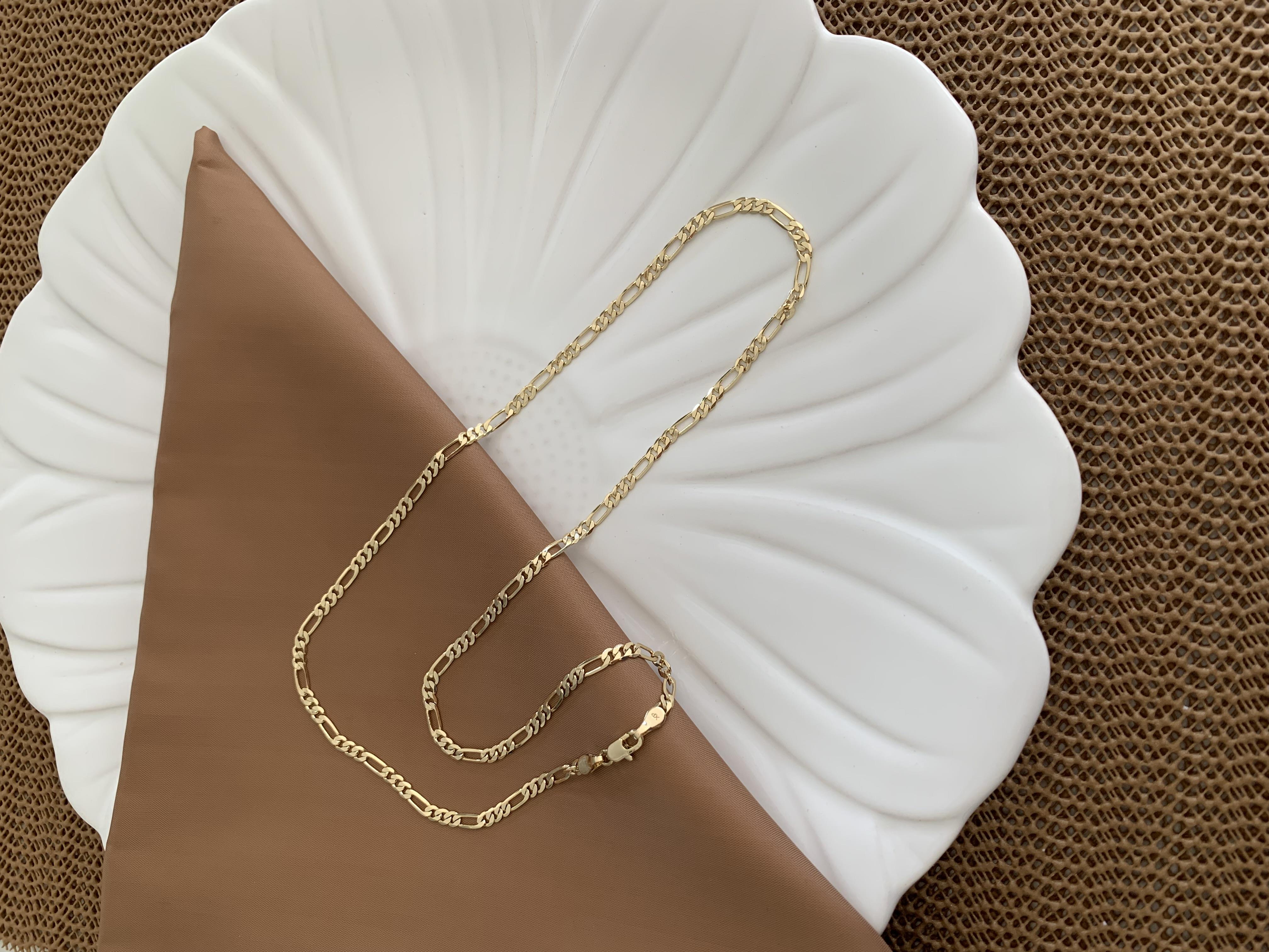 Vip Gold 54 Cm İnce İç İçe Geçme Klasik Zincirli Kolye