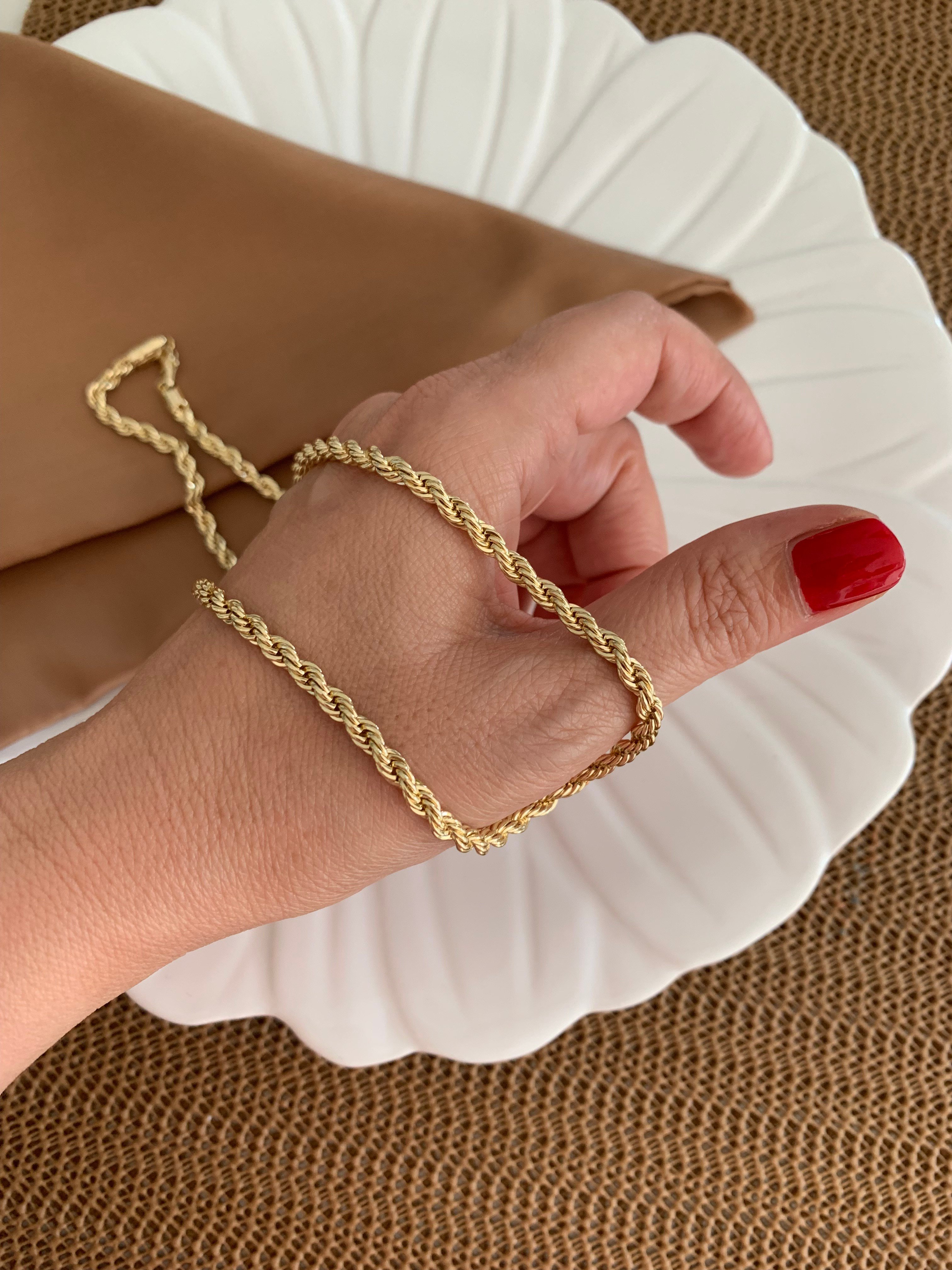 Vip Gold 55 Cm Kalın Burgu Zincir Kolye