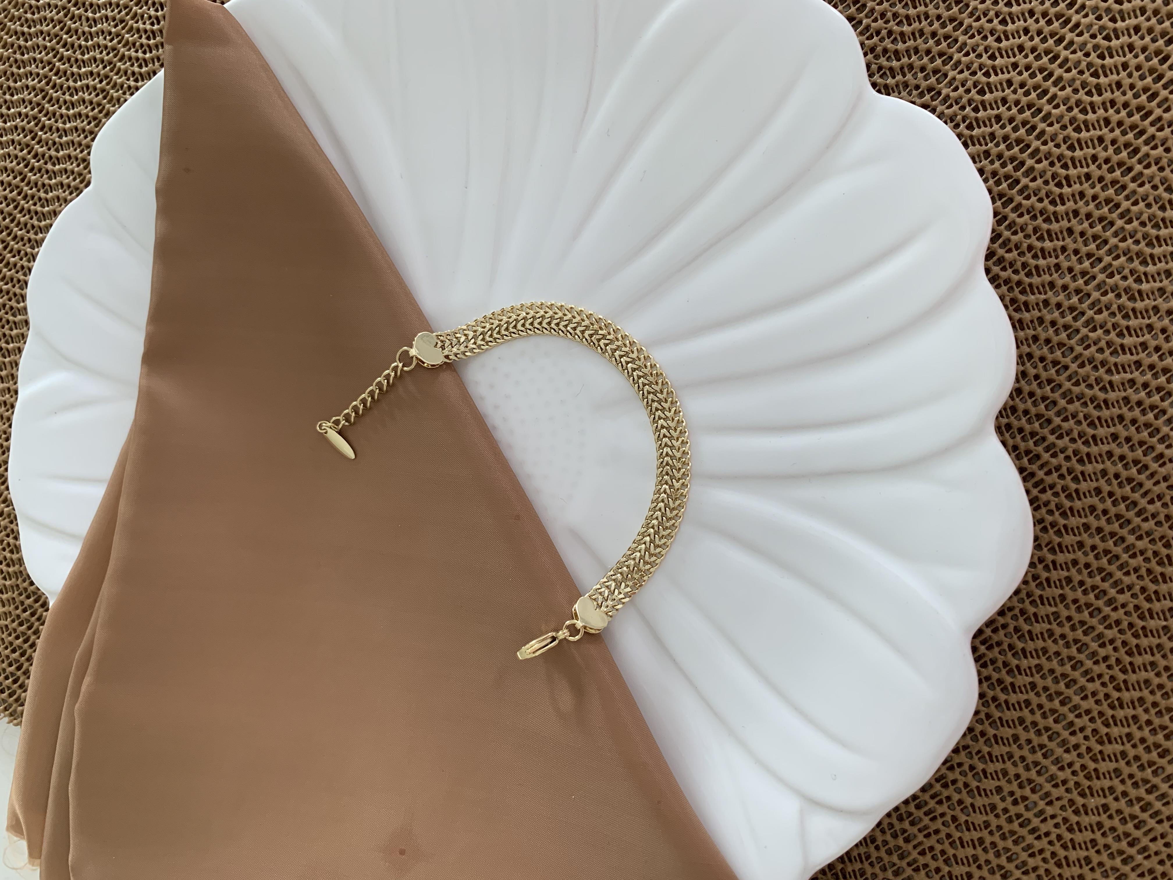 Vip Gold Dört Sıra Hasır Bileklik