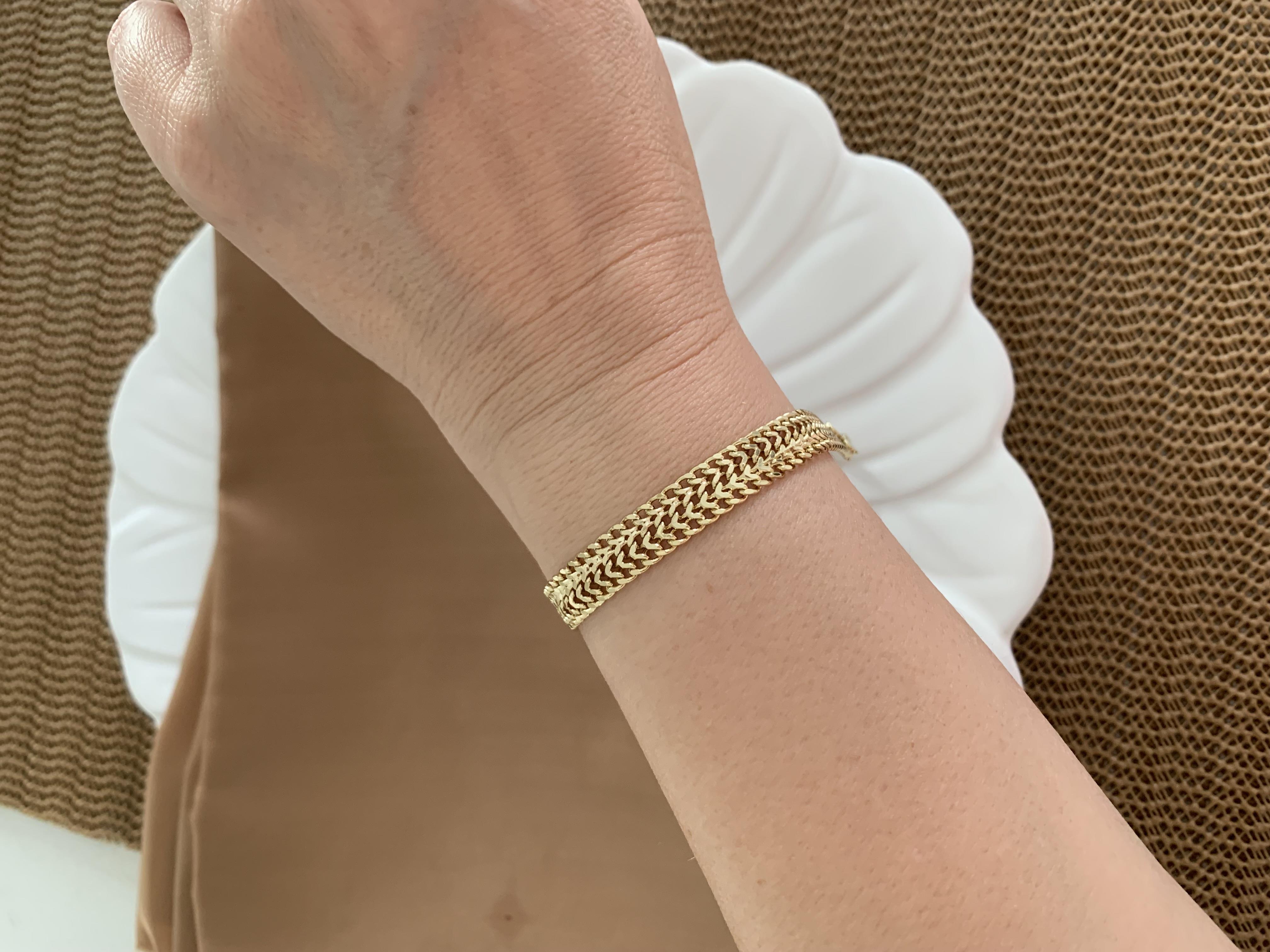 Vip Gold Dört Sıra Hasır Bileklik