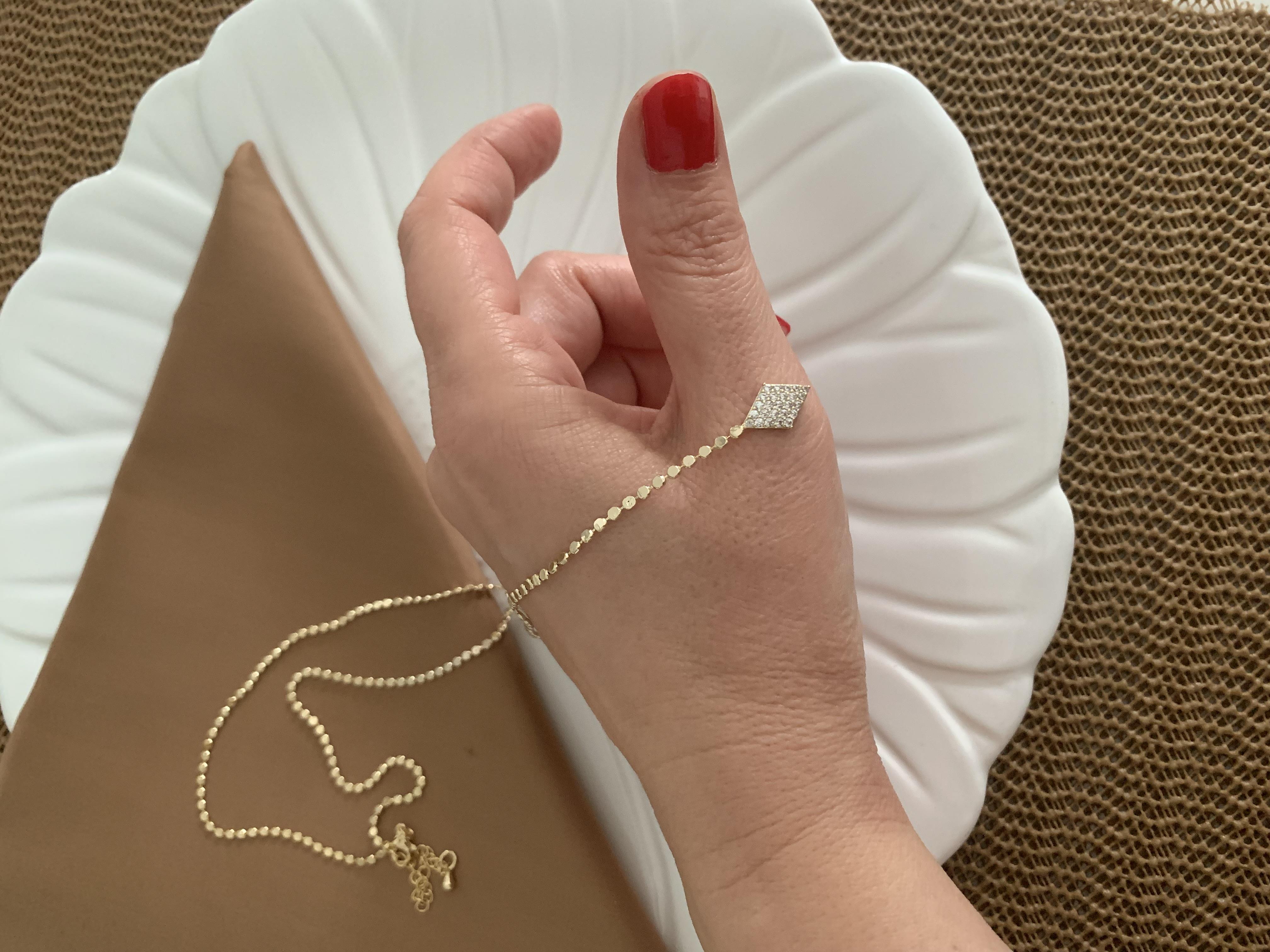 Vip Gold İnce Ezme Zincir Zirkon Taşlı Üçgen Y Kolye