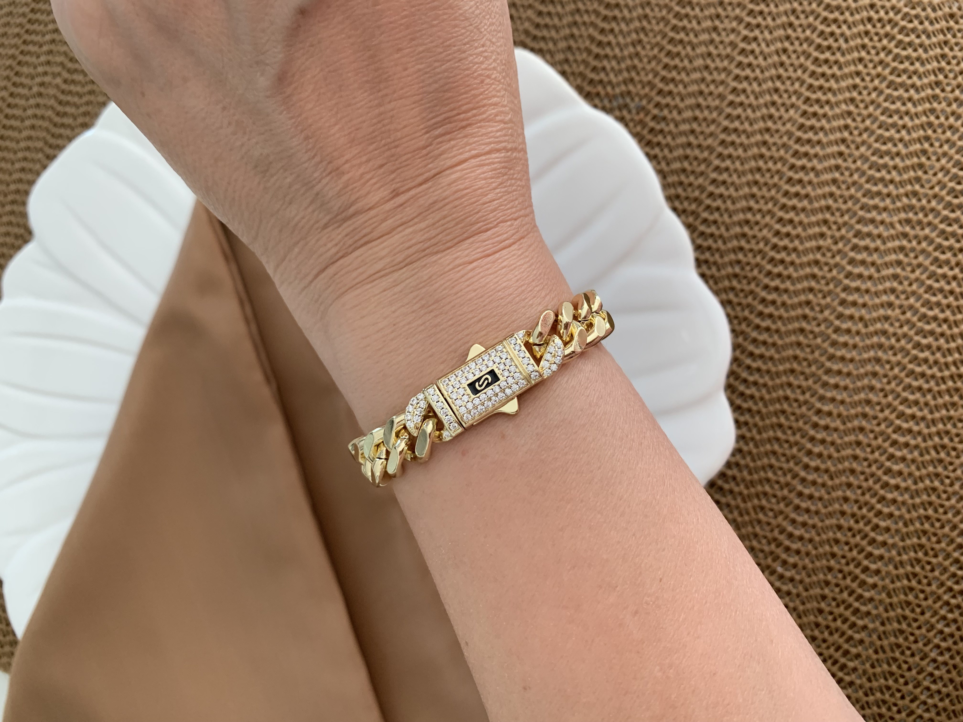Vip Gold  Kesme Zincirli Gurmet Bileklik