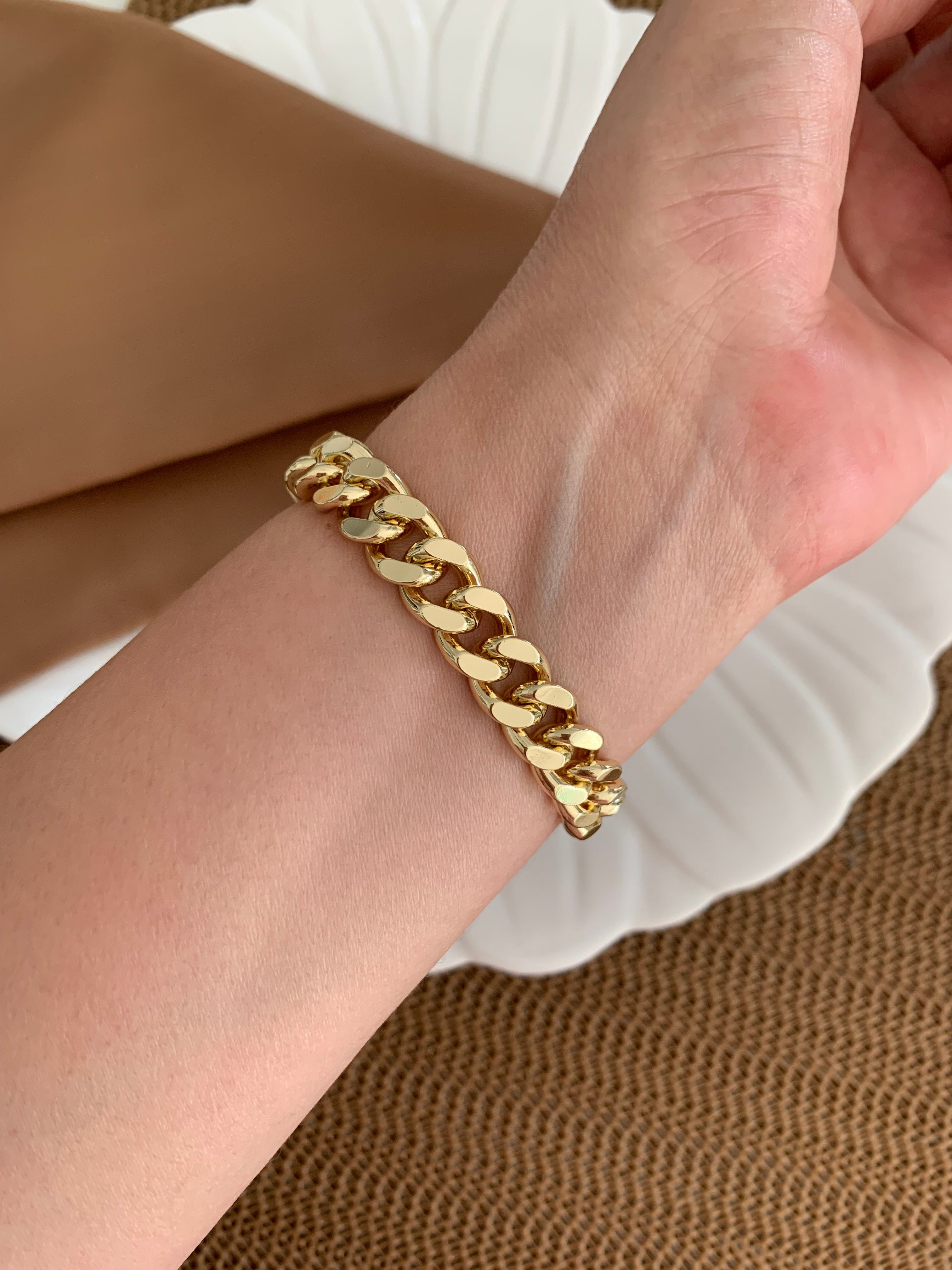 Vip Gold  Kesme Zincirli Gurmet Bileklik