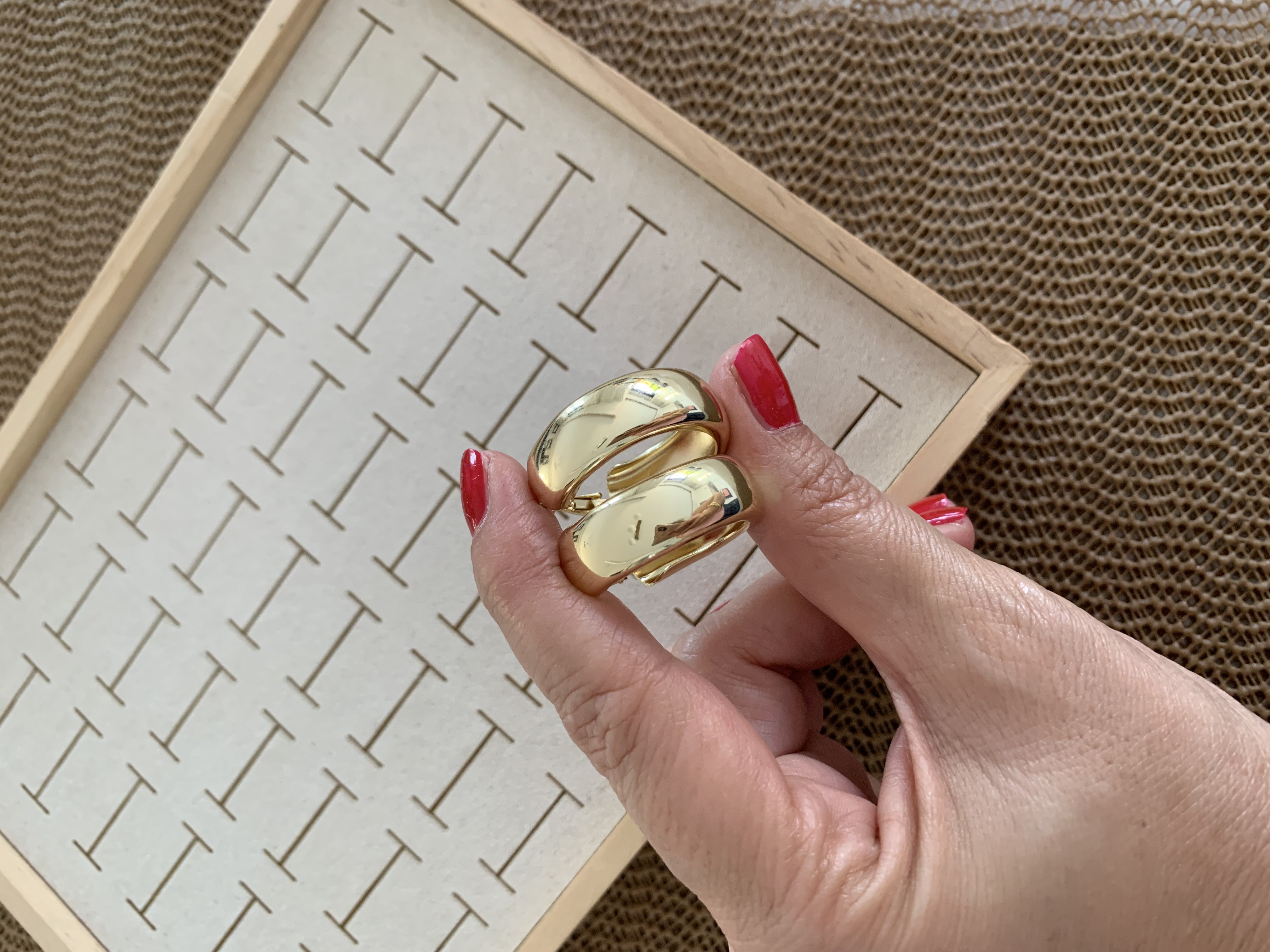 Vip Gold Kalın Plaka Boru Halka Küpe