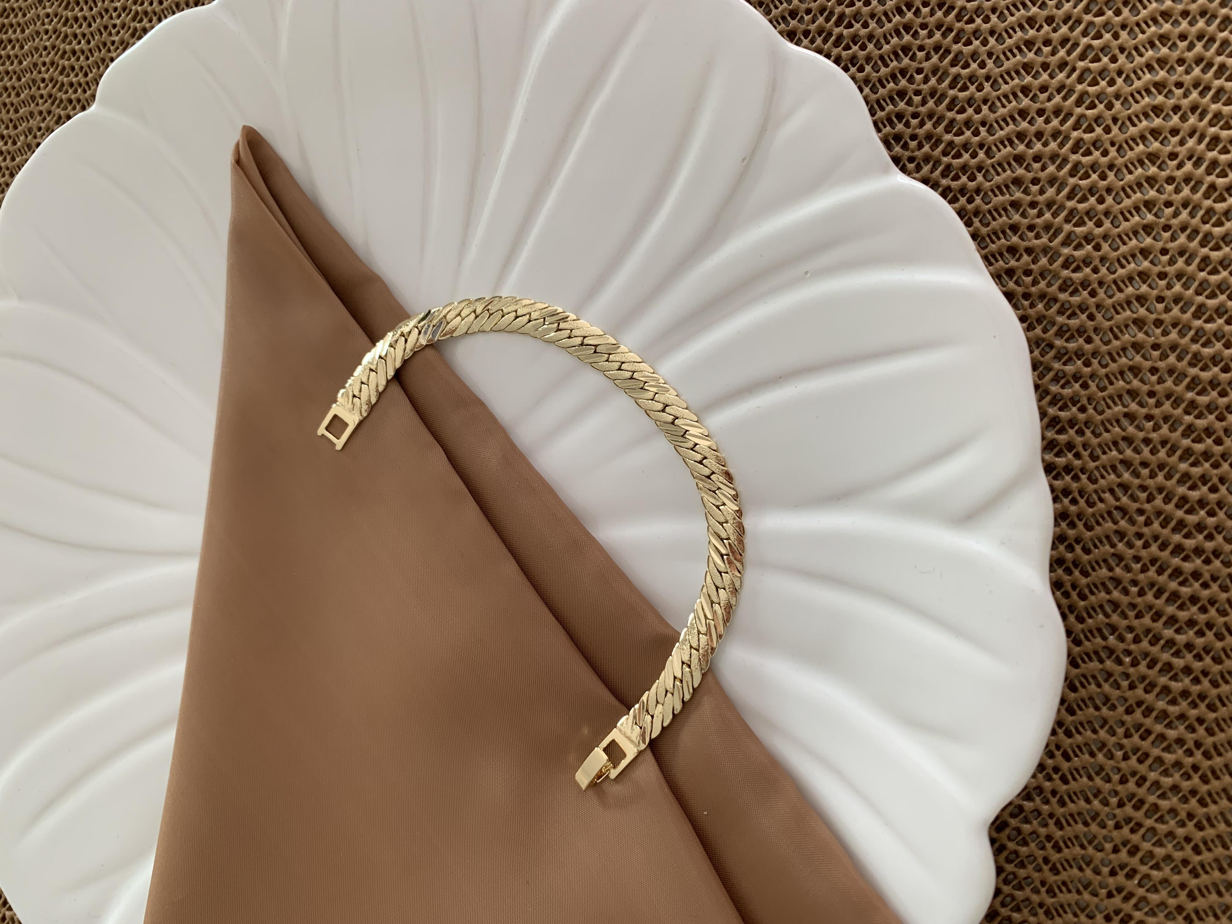 Vip Gold Pırıltılı İnce S Bileklik