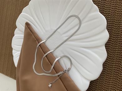 Çelik 60 Cm 4 mm İtalyan Zincir Kolye Gümüş
