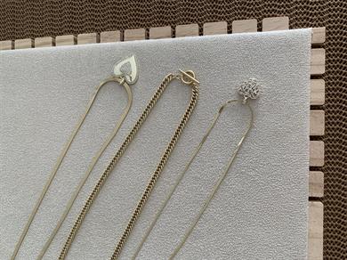 Çelik Gold 3 Lü Zirkon Taşlı Kalp Set Kolye