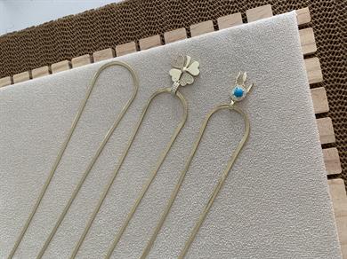 Çelik Gold 3 Lü Zirkon Taşlı Yonca Set Kolye