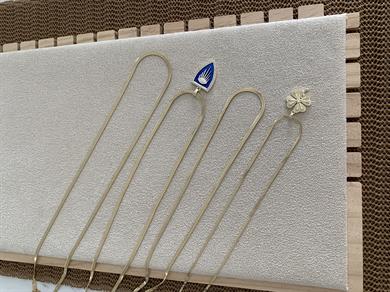 Çelik Gold 4 Lü Mavi Mineli Göz Set Kolye