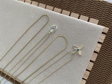 Çelik Gold 4 Lü Zirkon Taşlı Kuş Set Kolye