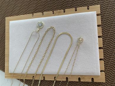 Çelik Gold 4 Lü Zirkon Taşlı Kuzey Yıldız Tasarım Set Kolye