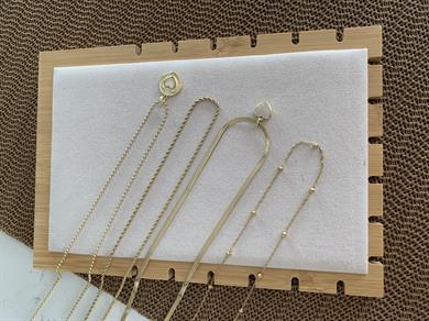 Çelik Gold 4 Lü Zirkon Taşlı Sdf Kalp Tasarım Set Kolye