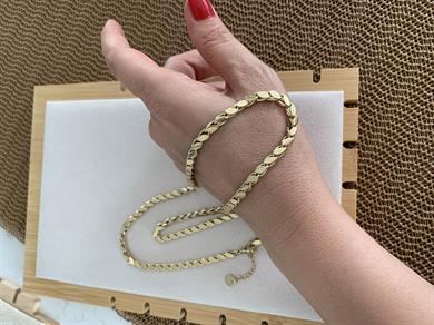 Çelik Gold 60 Cm Arpa Zincir Kolye