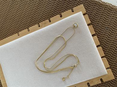 Çelik Gold İkili İtalyan Zincir Sdf Mini Kalp Kolye