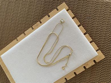 Çelik Gold İkili İtalyan Zincir Sdf Mini Kalp Kolye